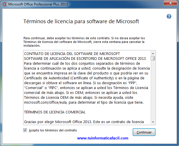 Como instalar Office Professional Plus 2013 en Windows